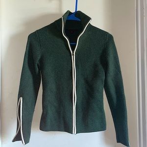 Green Banana Republic Merino Wool Zip Up